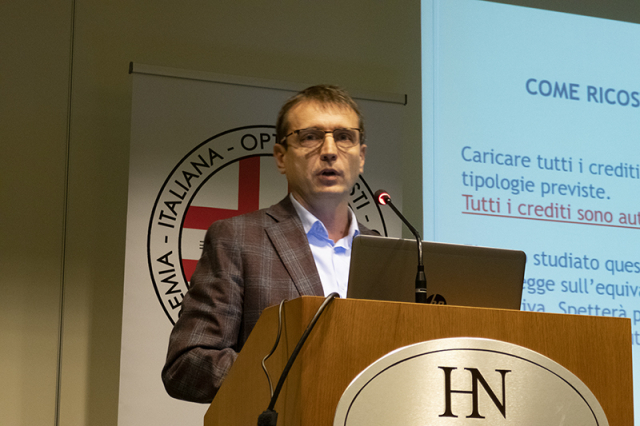 Stefano Bertani durante un evento Federottica
